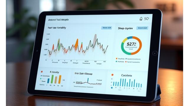 Anteprima interfaccia dashboard VitaAurora con grafici di salute e monitoraggio dati in tempo reale