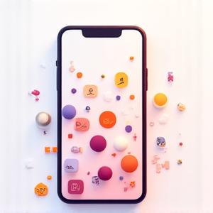 Icone di app che vengono eliminate o riorganizzate su uno schermo di smartphone, simboleggiando la rimozione strategica delle applicazioni non essenziali.